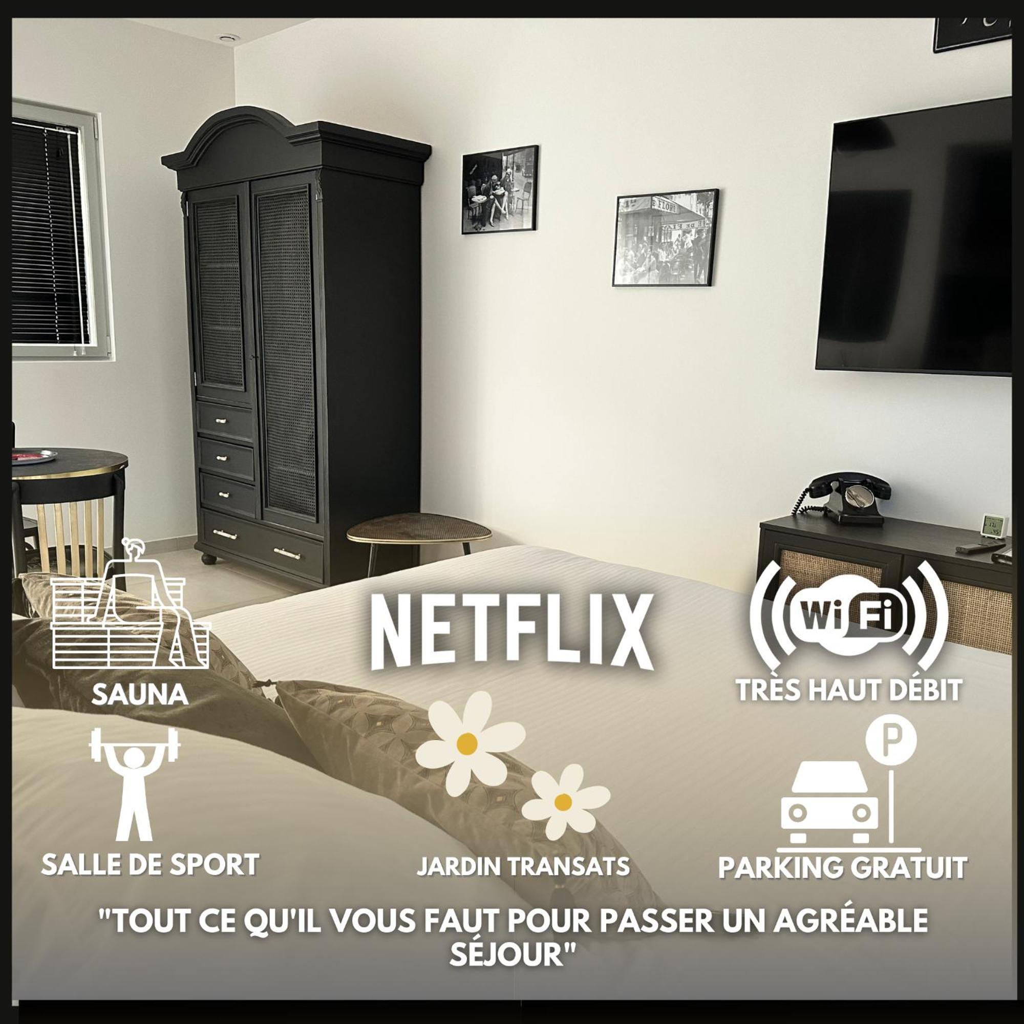 La Villa Perchee Calme, Sauna, Parking Prive Saint-Prix  Exterior foto